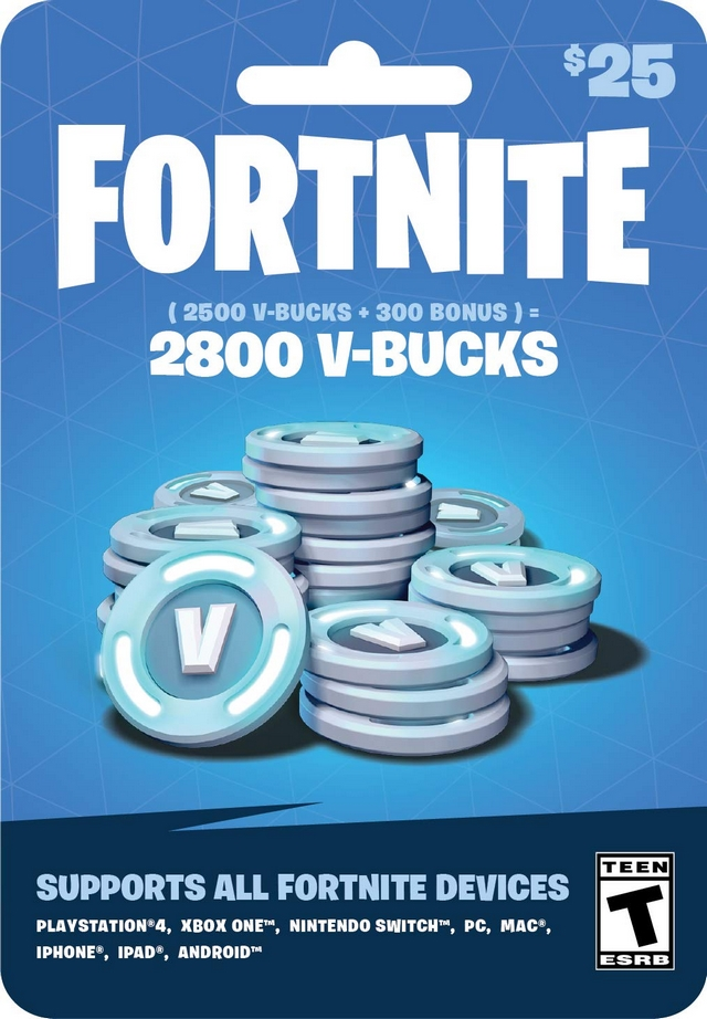 Free V-Bucks Gift Card Codes $25