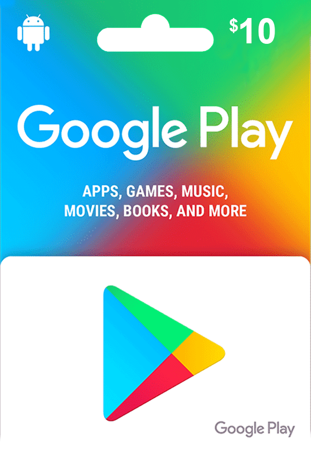 Free Google Play Gift Card Codes $10