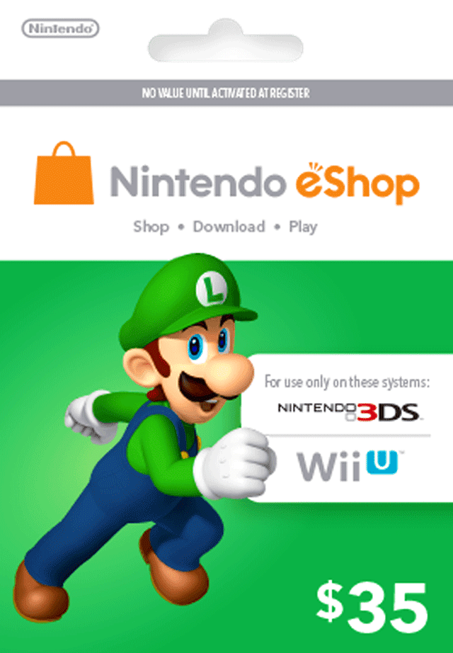 Free Nintendo Gift Card Codes $35