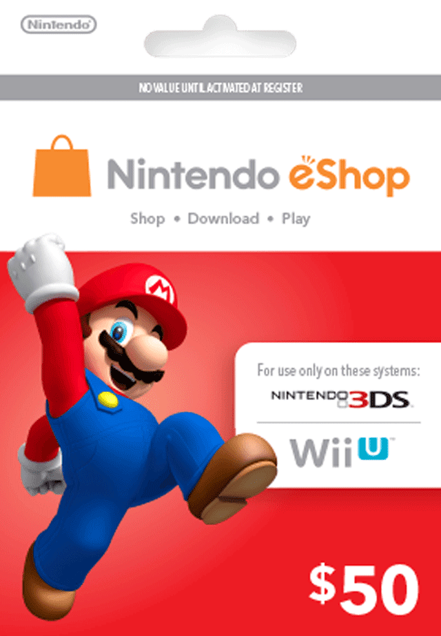 Free Nintendo Gift Card Codes $50