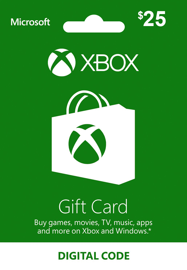 Free Xbox Gift Card Codes $25